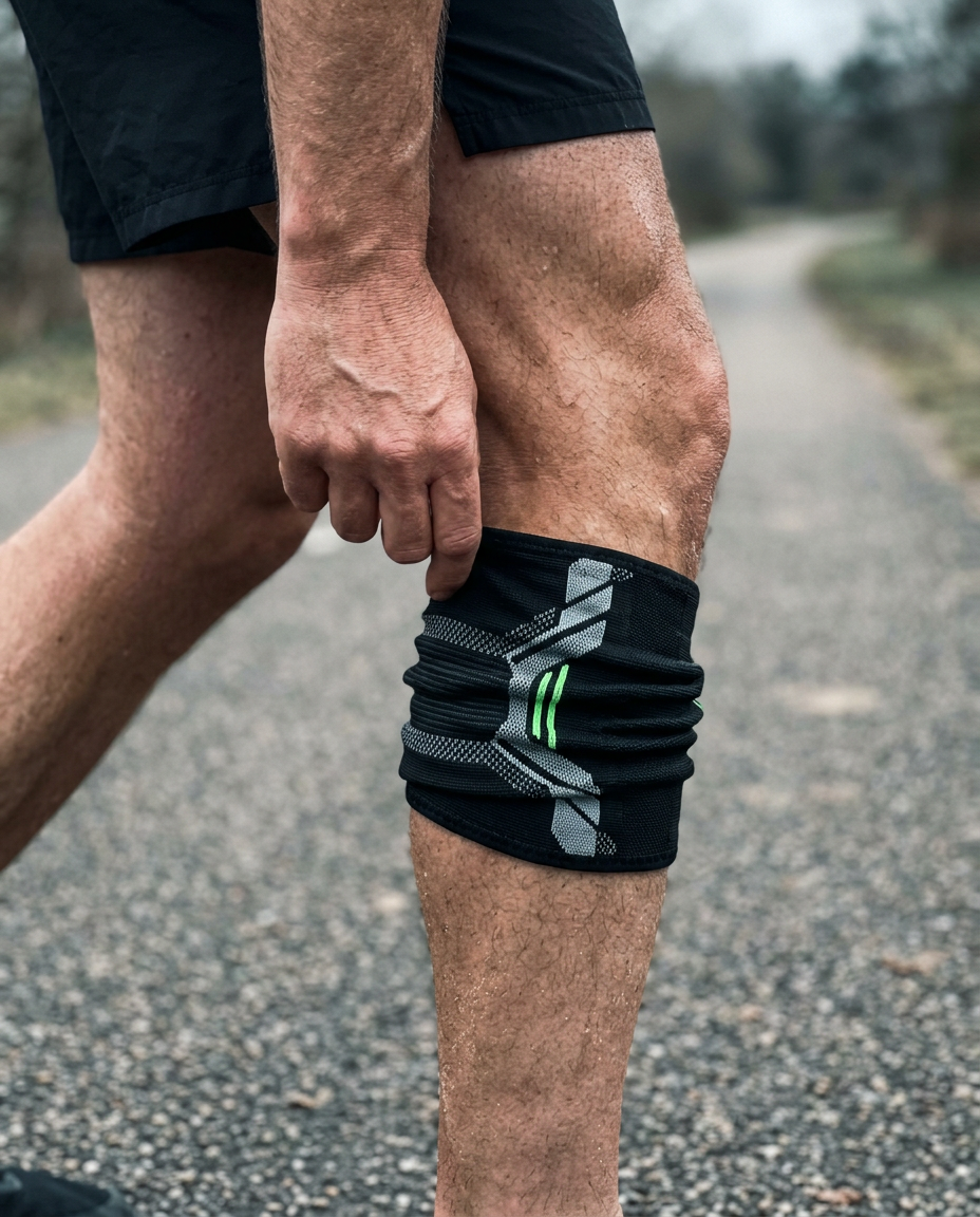 The knee brace.